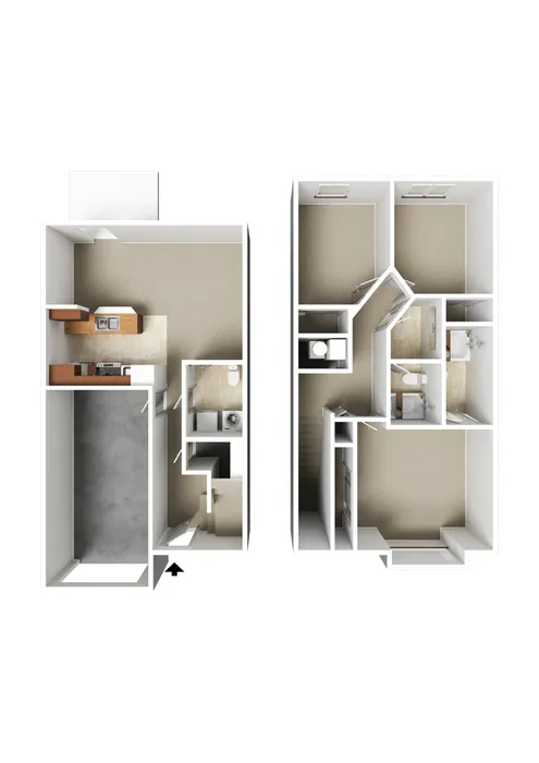 3 Bed, 2.5 Bath Townhome