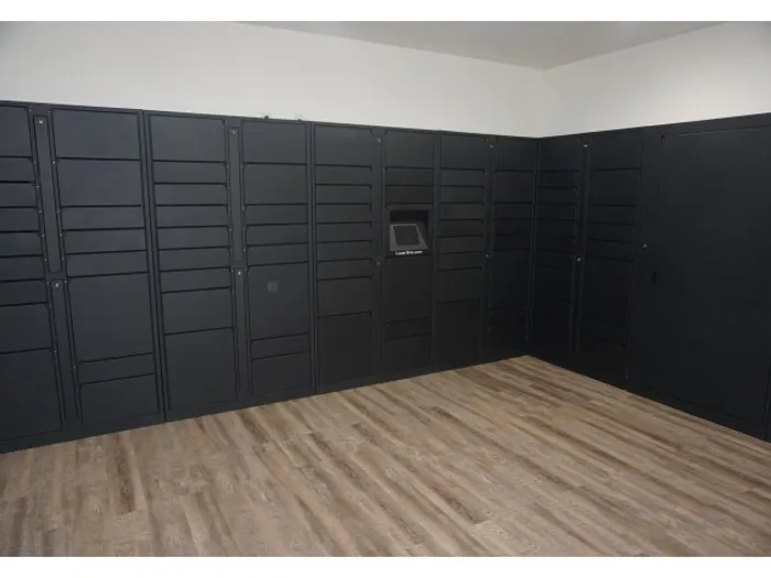 Royal Palms Apartments, interior, luxer one package room