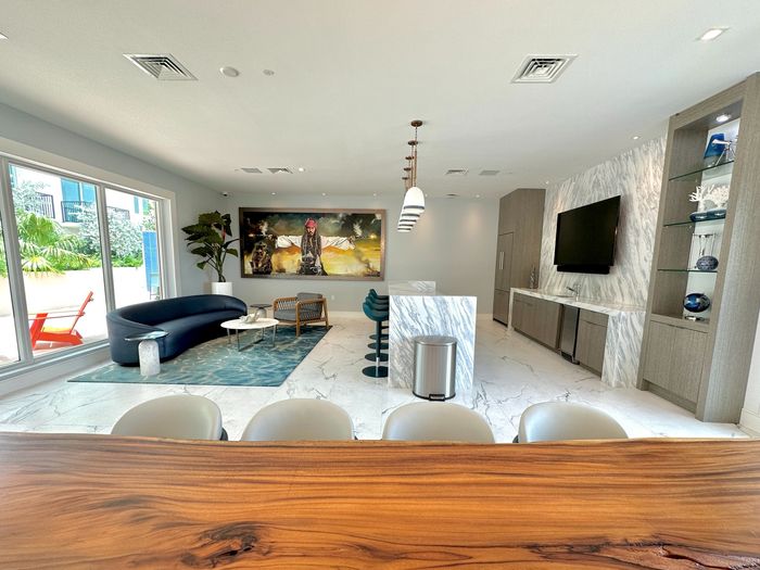 5th Floor Party Room with Bar and Lounge Area