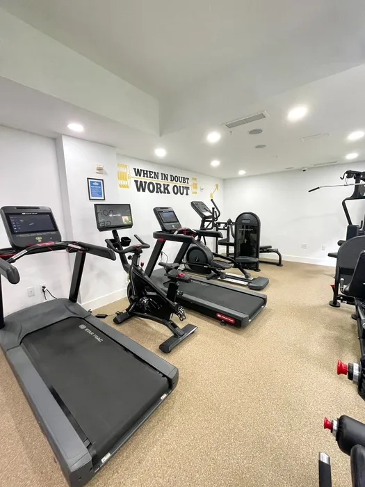 Cardio machines, fitness center