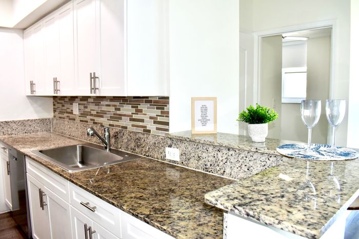 Intracoastal Yacht Club, interior, granite counter tops, stainless steel appliances, white cabinets