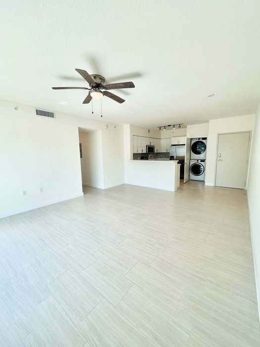 Miami Bay Waterfront Midtown Residences, interior, spacious living room, kitchen, dining room