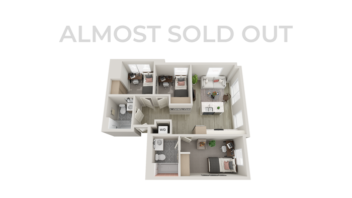 less than 5 beds left