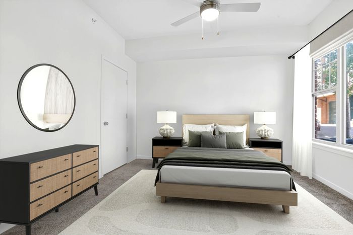 Bedroom | Luxe at Union Hill | Kansas City, MO Apartments