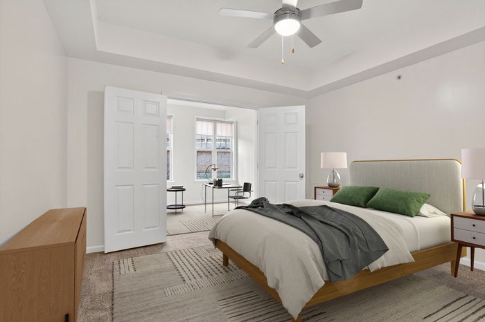 Bedroom and Den | Luxe at Union Hill | Kansas City, MO Apartments