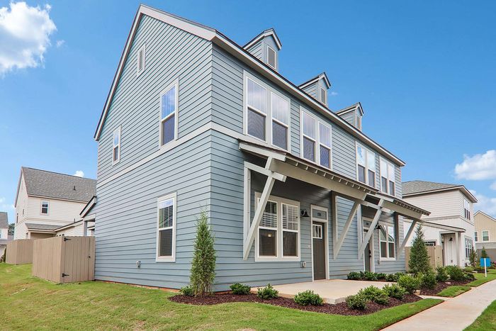 LEO Jamestown- Single Family Rental Homes - Blue Exterior