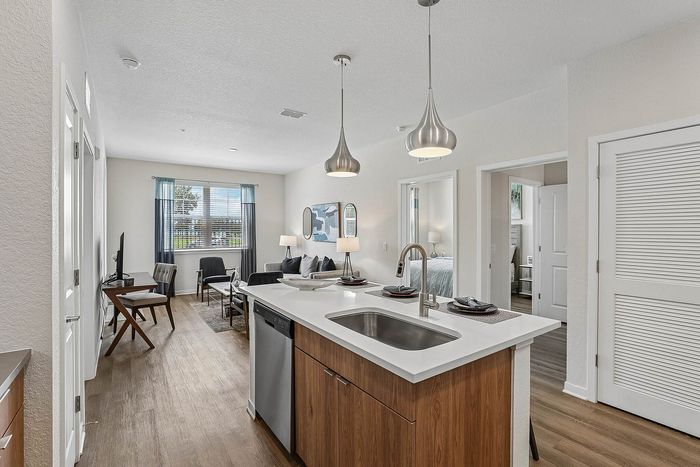 Open living area at Mosaic at Lake Toho apartments