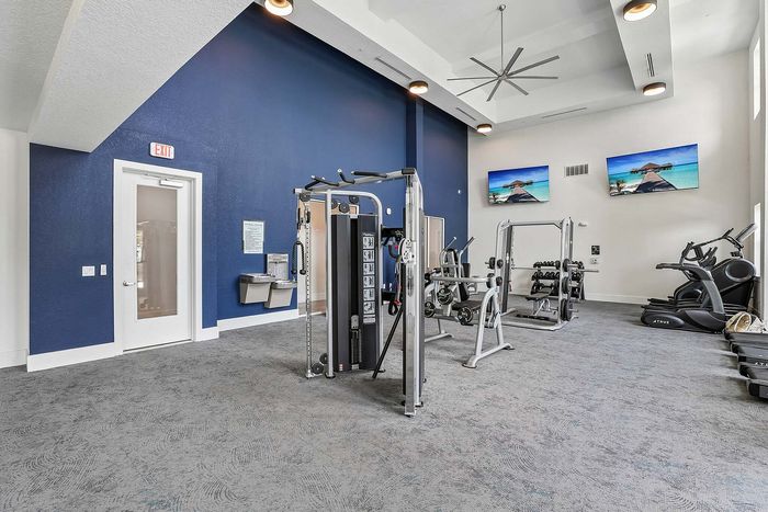 Fitness center at Mosaic at Lake Toho apartments - photo 3
