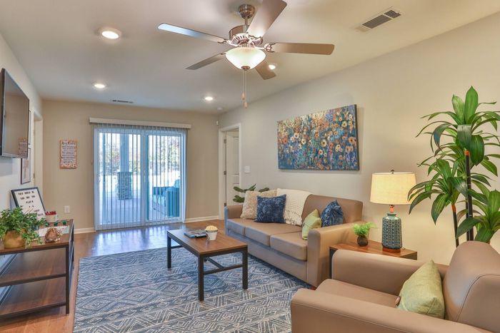 Pleasant Living Room | Valley Falls | Spartanburg Apartments for Students