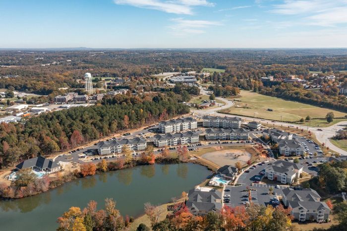 Distant aerial view of Valley Falls | Spartanburg Apartments for Students