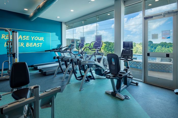 Fully Equipped Fitness Center | The Bluff at Waterwoks Landing | Off-Campus Tuscaloosa, AL Apartments
