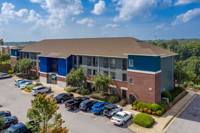 Aerial View | The Bluff at Waterwoks Landing | Tuscaloosa, AL Apartments