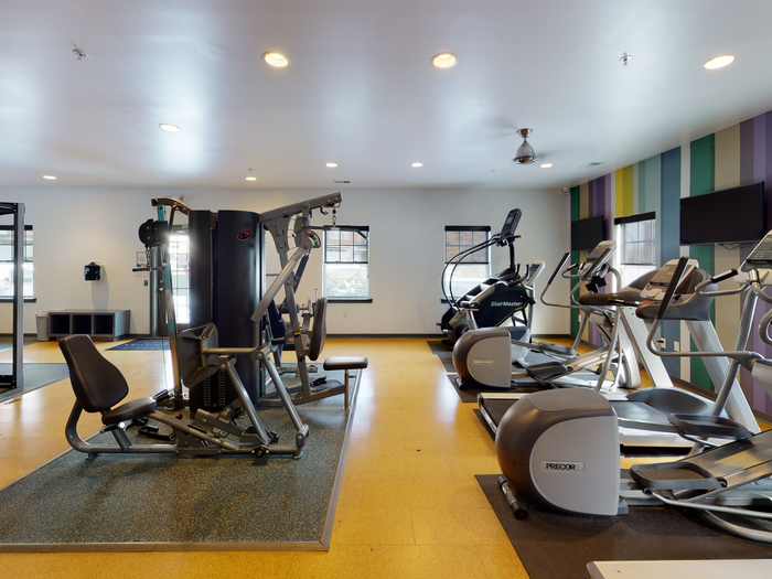 Exercise Machines in Fitness Center |  | Apartments in Newark, DE | Rittenhouse Station