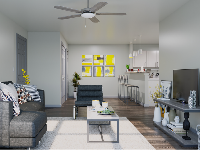 Open-Concept Living Area | 698 Prospect | Pembroke Student Apartments