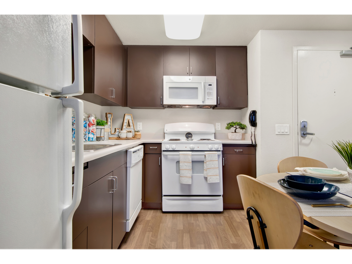 Modern Kitchen | University Gateway Apartments in Los Angeles, CA.