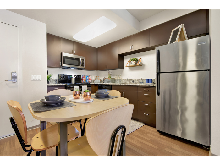 Modern Kitchen | University Gateway Apartments in Los Angeles, CA.