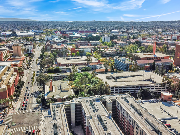 Cityscape - showing streets near apartment building | University Gateway Apartments in Los Angeles, CA.