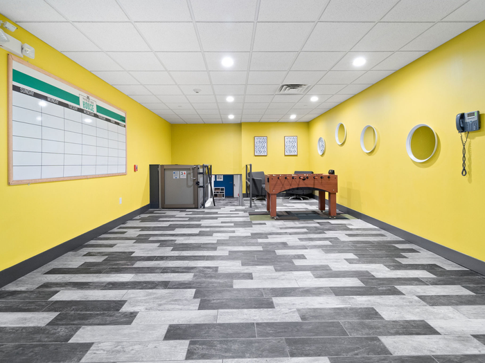 Game area at The Printing House | Binghamton Apartments