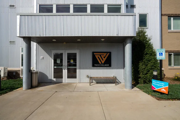 Outdoor - Entrance | 	Tech Village | Student Apartments Appleton