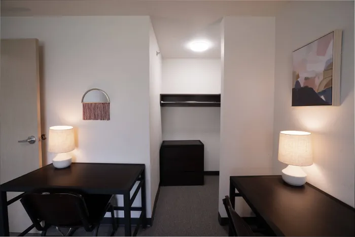 Study room at  in student apartmentsat Tech Village.