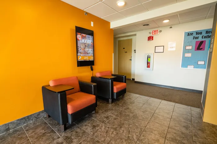 Lobby area at at Tech Village | Appleton Apartments