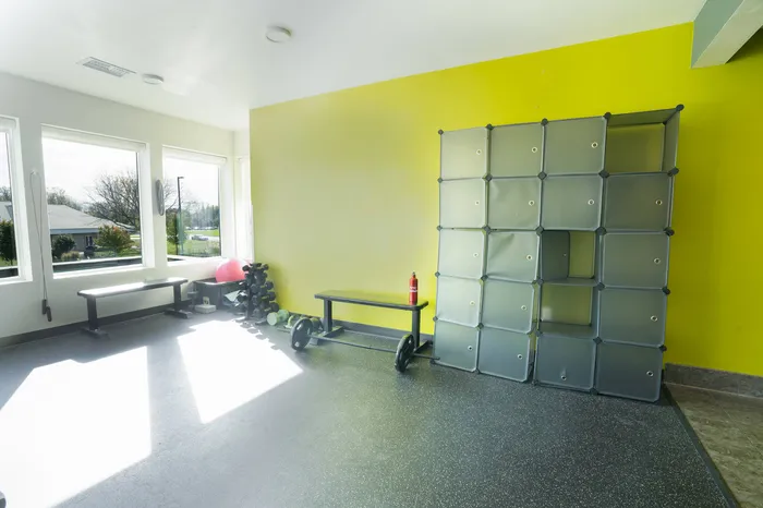 Exercise space in fitness center | Tech Village | Appleton Apartments