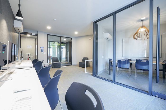 Computers and Resident Study Lounge | Bixby Kennesaw | Off-Campus Housing Near KSU