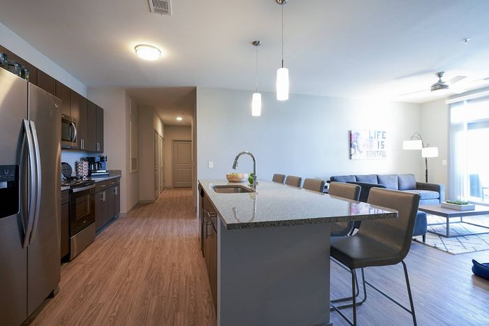 Open-Concept Living Area | Bixby Kennesaw | Kennesaw Apartments Near KSU