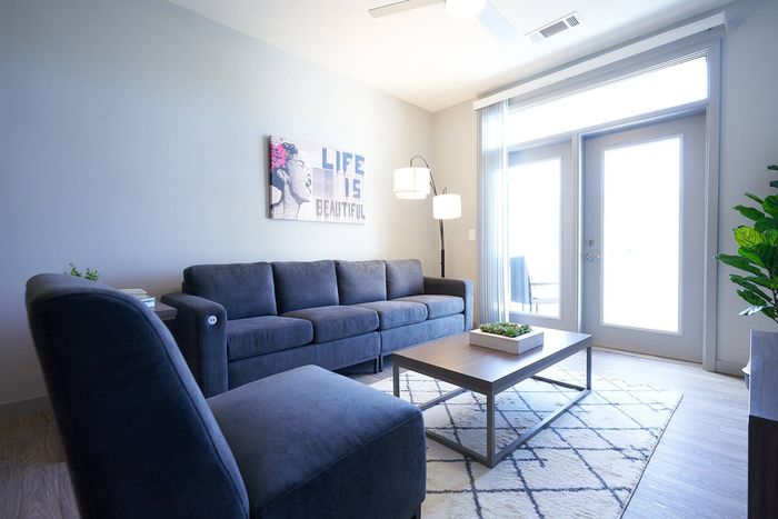 Thoughtfully Designed Living Room | Bixby Kennesaw | Apartments Near Kennesaw State University