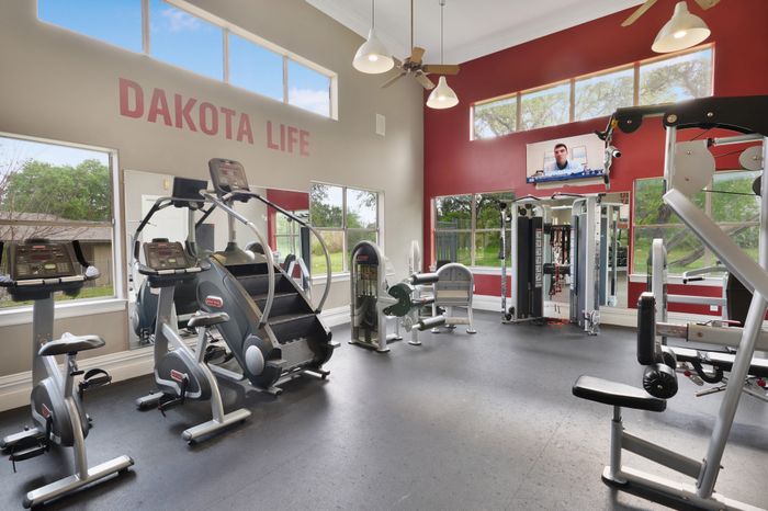 Exercise Equipment in Fitness Center at Dakota Ranch Student Apartments | San Marcos Student Apartments