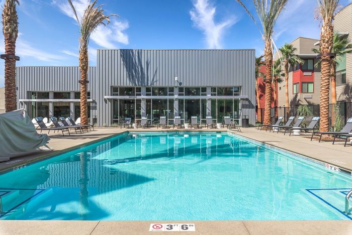 Pool  at Merced Station apartments