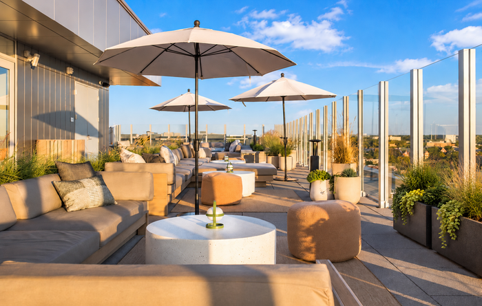 Rooftop Terrace | The Abbot | MSU Apartments