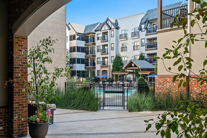 Private Controlled Access Gated Pool Courtyard - A private and secure pool courtyard, accessible through controlled entry, providing residents an exclusive oasis to unwind