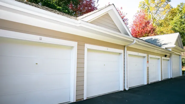 Need extra space? Convenient garage rentals are available for additional storage and vehicle parking.