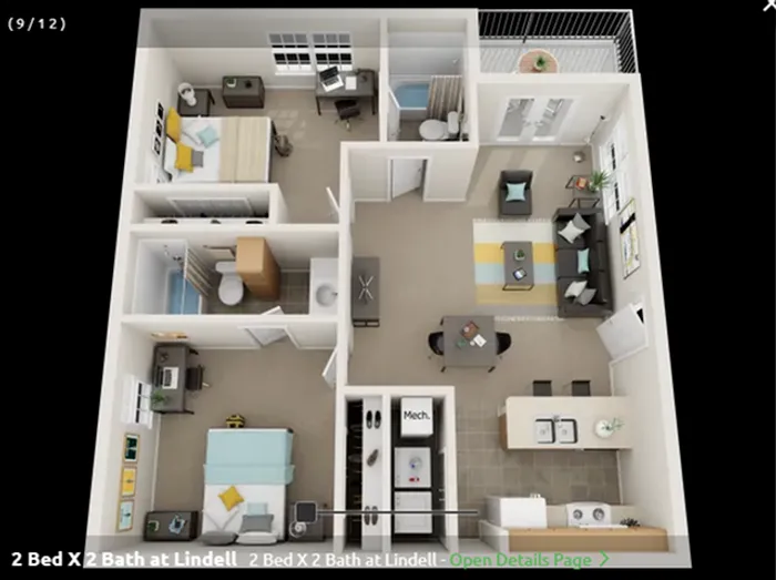 2x2 Bed Designer Apartment