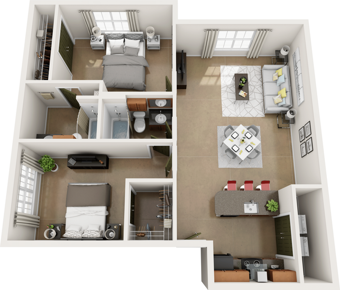 Sequoia (Two Bed, Two Bath)