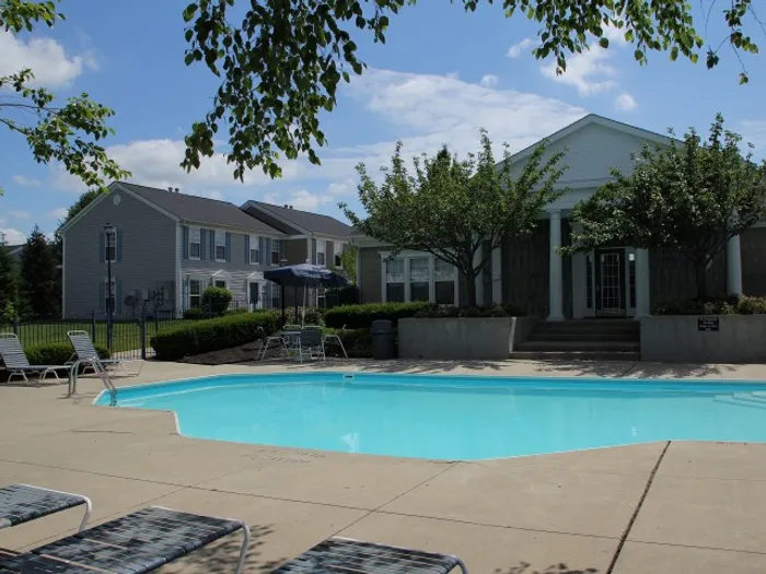 Swimming pool with lounge area