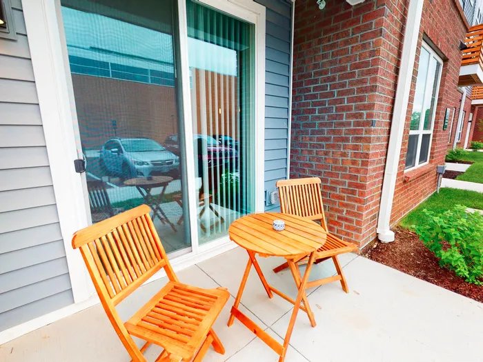 Two bedroom townhome patio