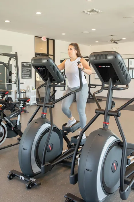 Residents Working Out at Fitness Center | Cincinnati OH Apartment Homes | Liberty Flats