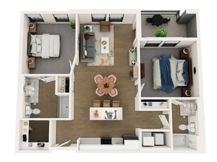 Apartment Home A Floorplan View