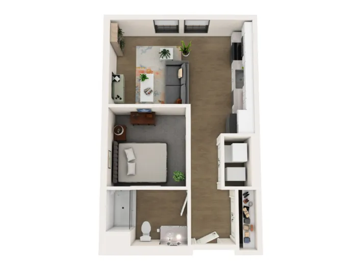 Apartment Home D Floorplan View