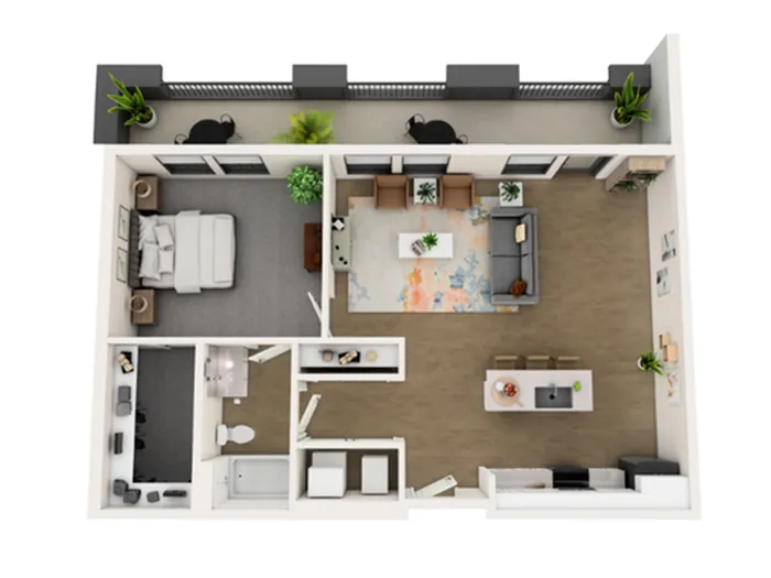 Penthouse G Floorplan View