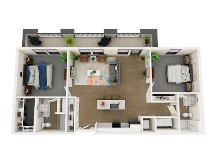 Penthouse H Floorplan View