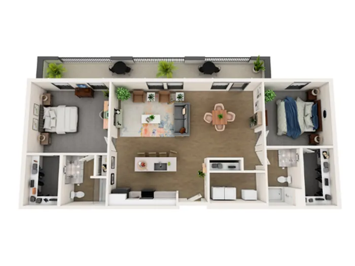 Penthouse J Floorplan View