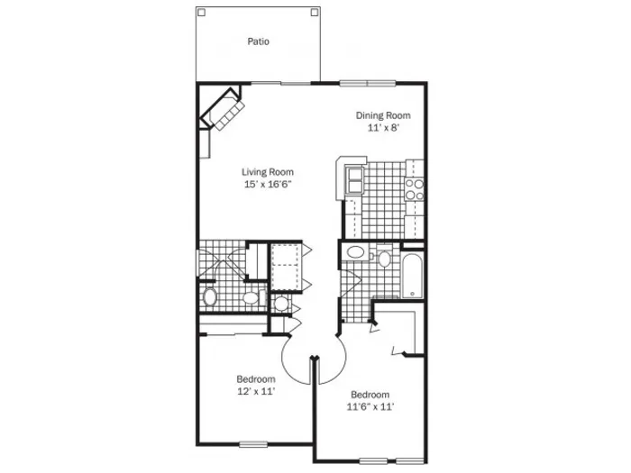 Two Bed Garden