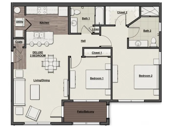 Overlook Deluxe Floor Plan