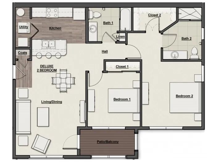 Overlook Deluxe Floor Plan