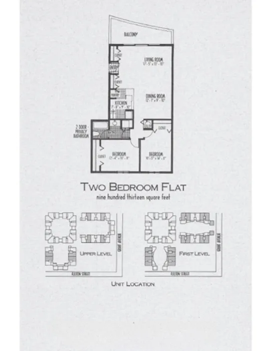 Flat w/ Balcony