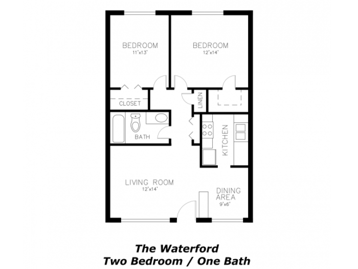 Two Bedroom One Bath