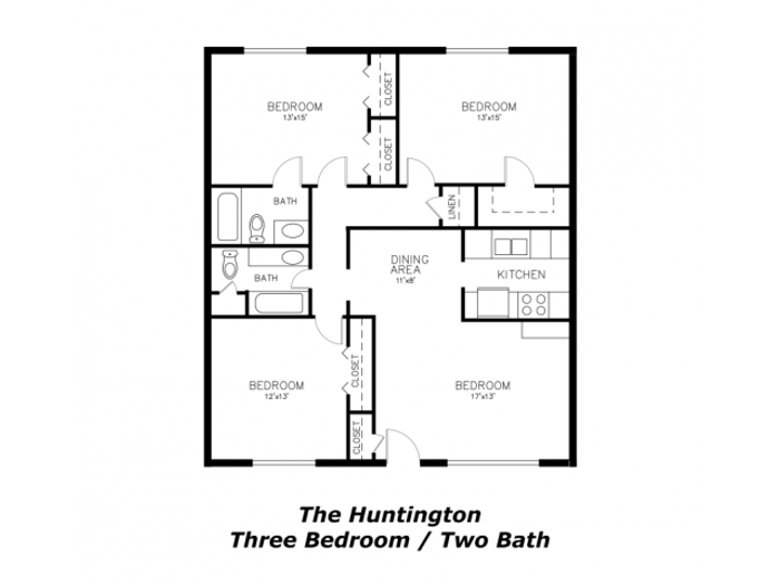 Three Bedroom Two Bath